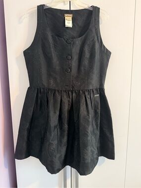 Galliano Black Textured Labelled Garment